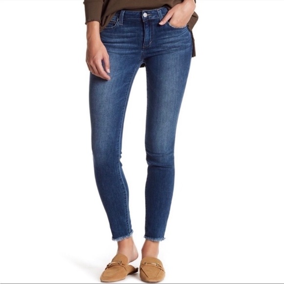 JOE’S Jeans The Icon Mid rise skinny ankle raw hem jeans size 26 - Picture 1 of 8